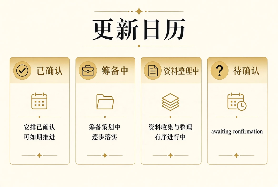 更新日历与状态